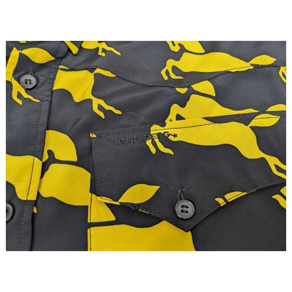 Bob Berg Western Cowboy Shirt‎ L Hand Tailored Rodeo Country Vintage Style - Picture 6 of 12